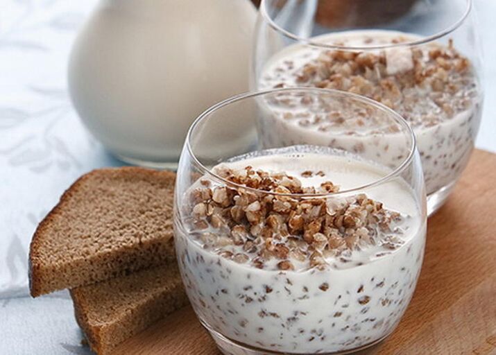 Buckwheat with kefir